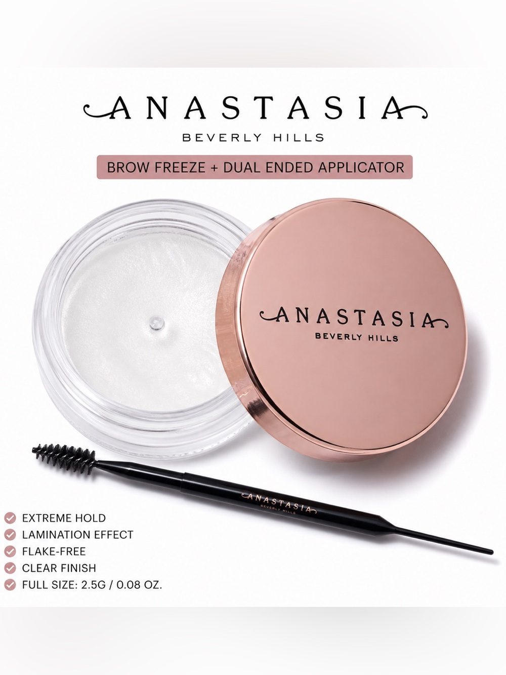 NEW Anastasia Beverly Hills Brow Freeze + Dual Ended Applicator